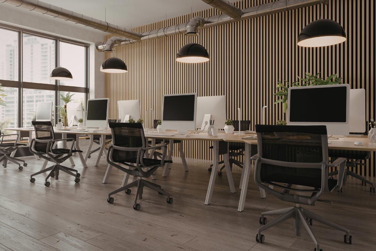 Standardized office workstations classified as the unit cost model for a multi-location organization